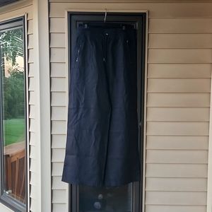 Athleta Black Cabo Linen Wide Leg Pants